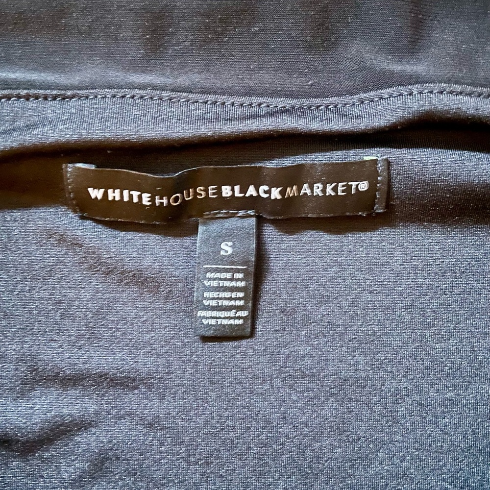 Black Silky Offshoulder Blouse - Picture 2 of 3